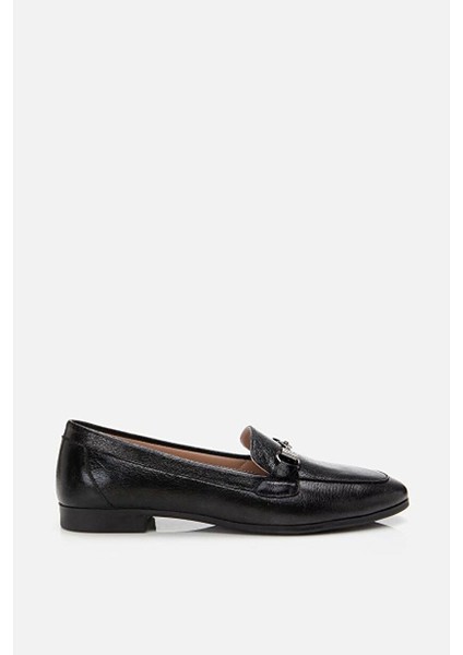 Siyah Tokalı Kadın Loafer modelleri
