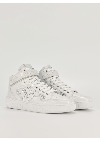 Beyaz Kadın Deri Sneaker KL61056 fiyatları
