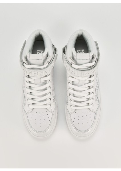 Beyaz Kadın Deri Sneaker KL61056 modelleri