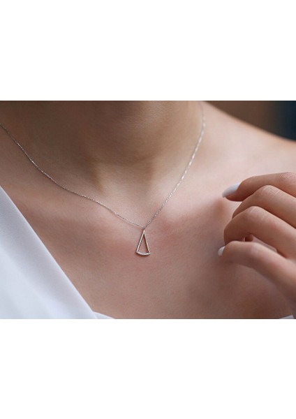 0,05 Ct Minimal Pırlanta Kolye