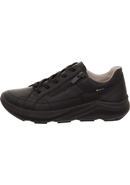 Siyah Kadın Deri Sneaker 2-000331