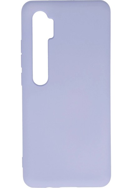 Xiaomi Mi Note 10 Lite Kılıf Nano Içi Kadife Silikon - Lila Glstd