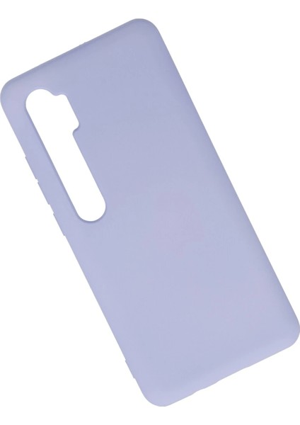 Xiaomi Mi Note 10 Lite Kılıf Nano Içi Kadife Silikon - Lila Glstd