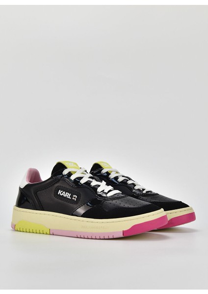 Siyah-Beyaz Kadın Deri Sneaker KL63020A00M fiyatları