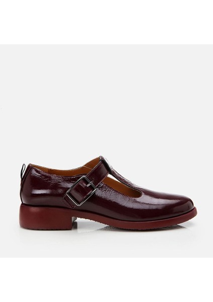 Bordo Kadın Deri Loafer 01AYY299380A780