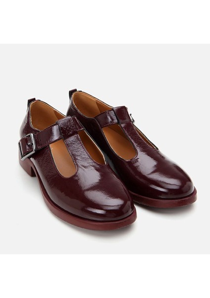 Bordo Kadın Deri Loafer 01AYY299380A780