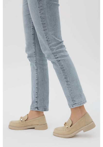 Lacivert Kadın Loafer 817 9503 Bn Ayk Y23