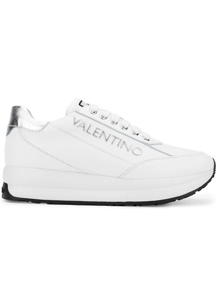 Kadın Hakiki Deri Beyaz/gümüş Sneakers & Spor Ayakkabı