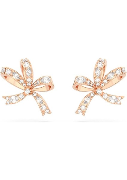 5647572 Swarovski Küpe Volta:pe Fig S Bow Whi/ros