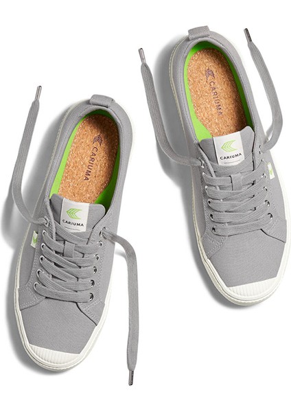 100103G20W - Oca Low Canvas Sneaker Açık Gri Kadın Günlük Spor Ayakkabı