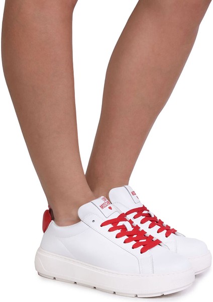 Beyaz Kadın Deri Sneaker JA15174G1M fırsatları