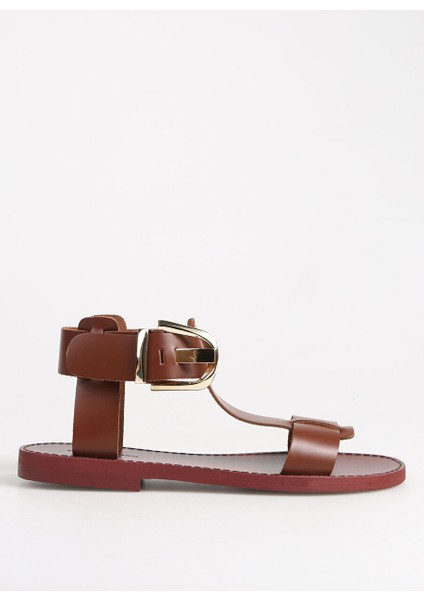 Taba Kadın Deri Sandalet SND-10622-4SS