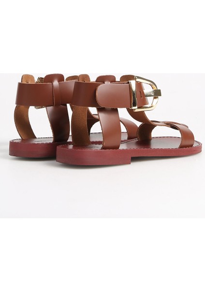 Taba Kadın Deri Sandalet SND-10622-4SS