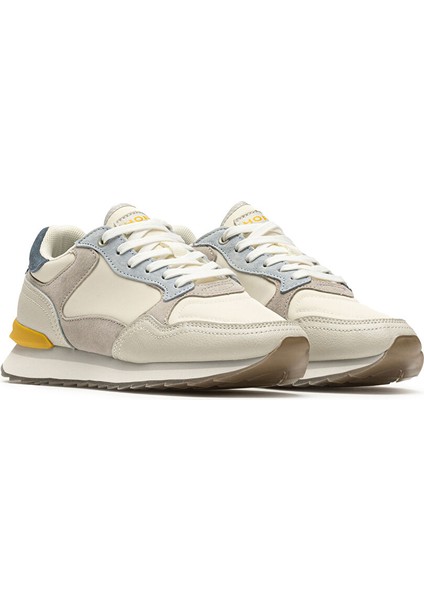Beyaz-Gri Kadın Süet Sneaker 12402002