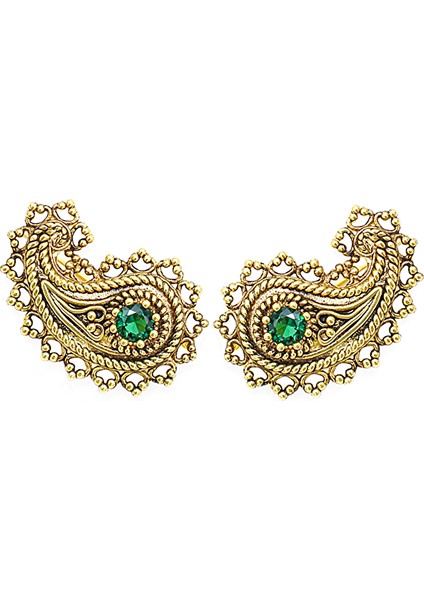 Emperor Altın Kaplama Cuff Küpe