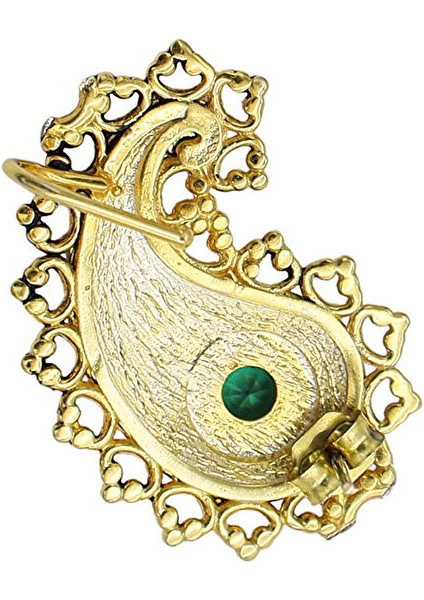 Emperor Altın Kaplama Cuff Küpe