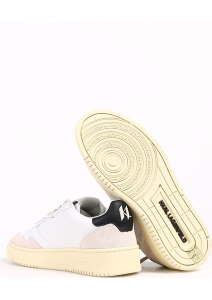 Beyaz-Siyah Kadın Deri Sneaker KL63020 fırsatları