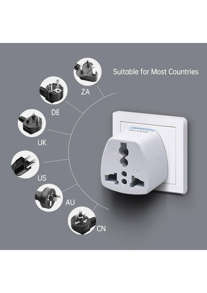10 Adet Türk Ingiliz Fişini Amerikan Fişine Çeviren Adaptör Piriz Abd Ingiltere Güç Adaptörü Evrensel Adaptör Abd Euro Avrupa Ac Güç Duvar Şarj Adaptörü fiyatları