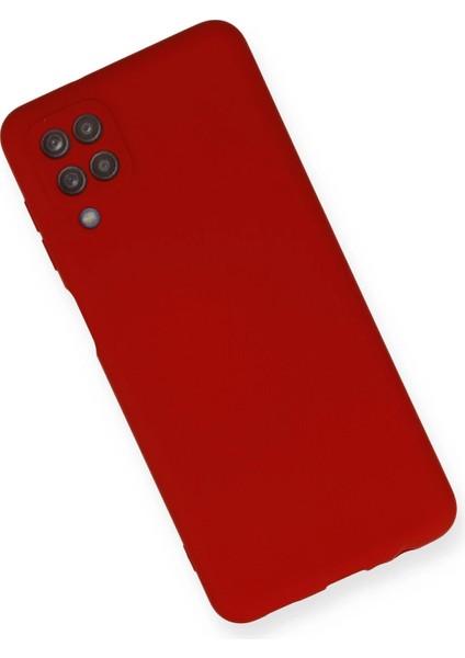 Samsung Galaxy A12 Kılıf Nano Içi Kadife Silikon - Kırmızı Glstd modelleri
