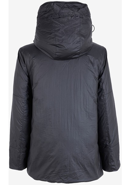 Geniş Fit Kapüşonlu Siyah Kadın Mont By-04