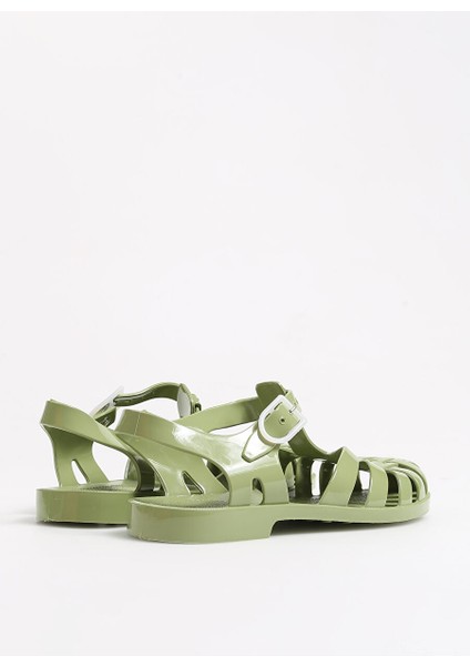 Yağ Yeşili Kadın Sandalet SUN201-OLIVE