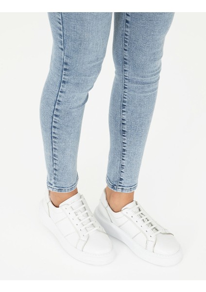 Beyaz Kadın Deri Sneaker 50300070 fiyatları