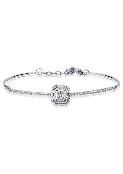 0,67CT Pırlanta Baget Bileklik
