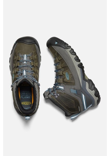 Targhee 3 Mid Wp W-Magnet/atlantic Blu - Su Geçirmez Kadın Yürüyüş Botu - Koyu Yeşil/antrasit