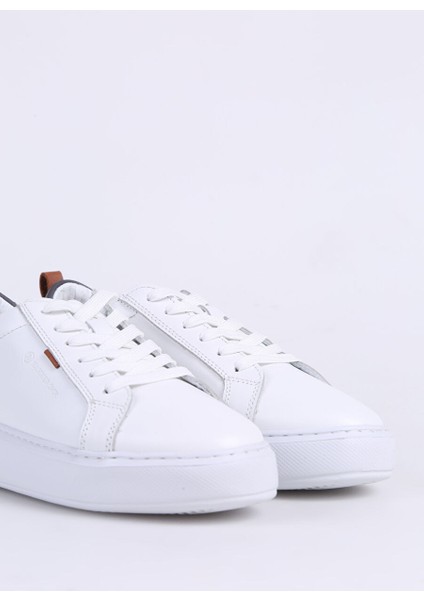 Beyaz Kadın Deri Sneaker Marınga Z Ayakkabı indirimleri