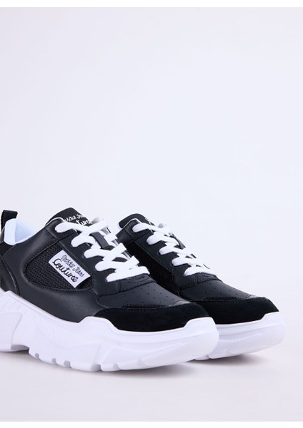 Siyah Kadın Deri Sneaker 78VA3SC2