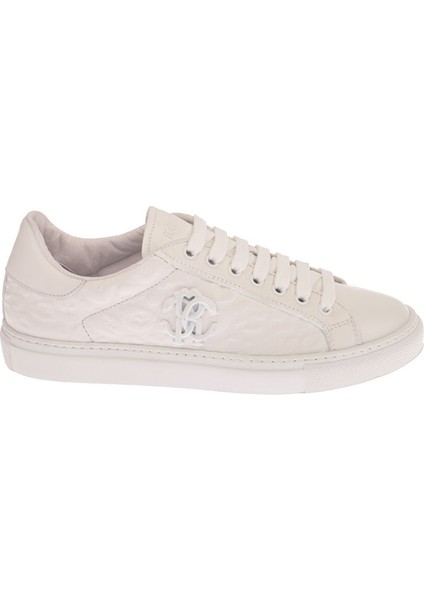 Beyaz Kadın Deri Sneaker 22403 A