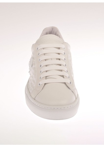 Beyaz Kadın Deri Sneaker 22403 A modelleri