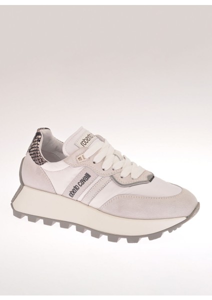 Beyaz-Gri Kadın Deri Sneaker 22420 B modelleri