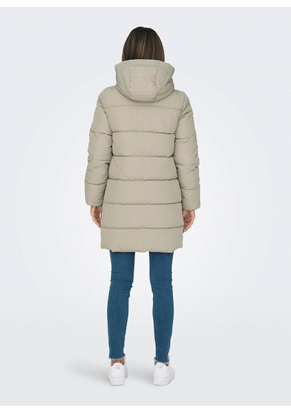 Açık Kahve Kadın Kaban Onldolly Long Puffer Coat Otw Noos