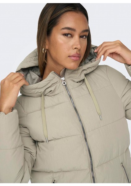 Açık Kahve Kadın Kaban Onldolly Long Puffer Coat Otw Noos