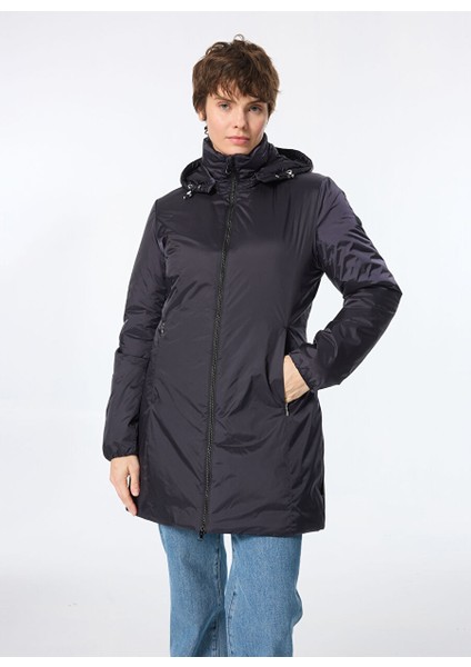 Siyah Kadın Normal Düz Mont D40060WJADE1910000