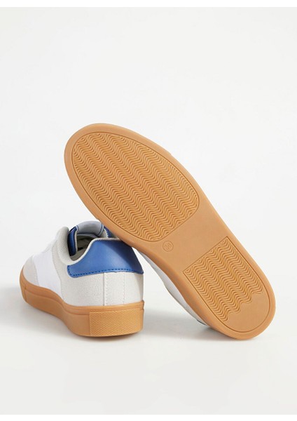 Beyaz-Mavi Kadın Kumaş Sneaker Marıan fırsatları