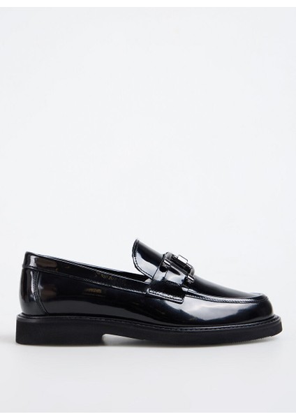 Siyah Kadın Deri Loafer 5027529-052