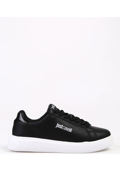 Siyah Kadın Deri Sneaker 75RA3SB3ZP279899
