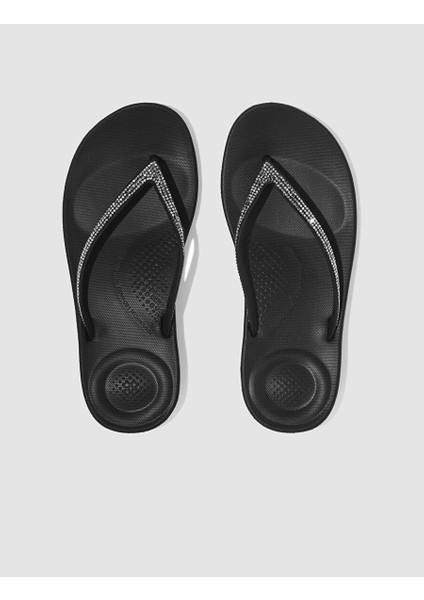 Iqushıon Sparkle R08 Siyah Kadın Parmak Arası Terlik