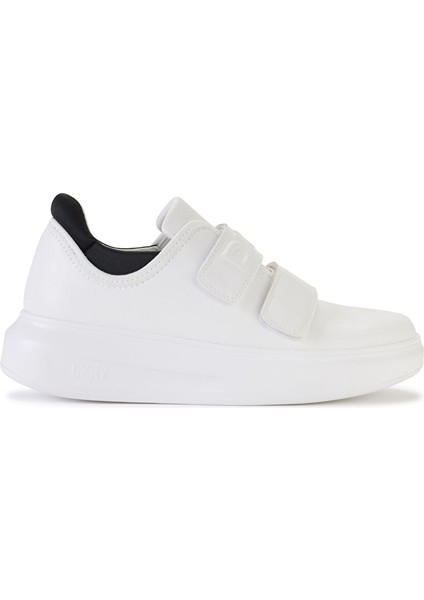 Beyaz-Siyah Kadın Deri Sneaker K3422734