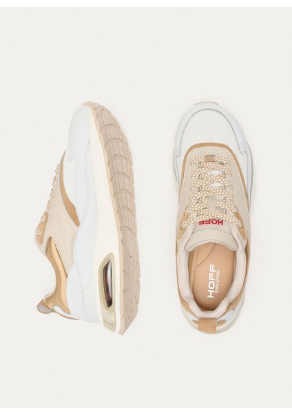 Beyaz-Altın Kadın Deri Sneaker 12306001230 indirimleri