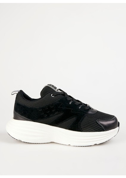 Siyah Kadın Deri Sneaker Ranı