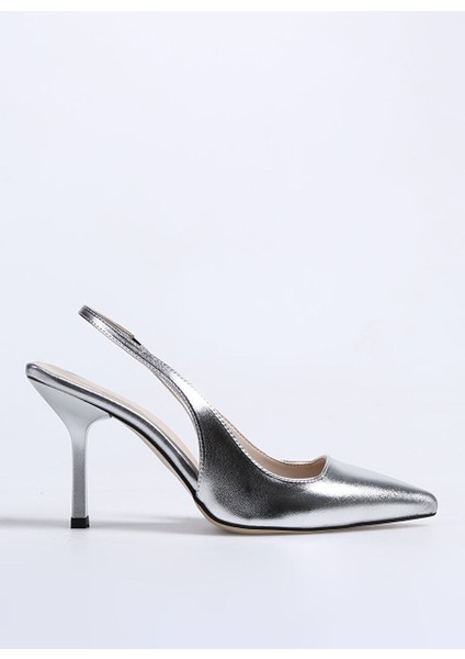Gümüş Kadın Stiletto Lınos