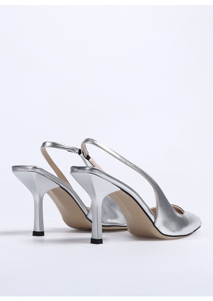Gümüş Kadın Stiletto Lınos