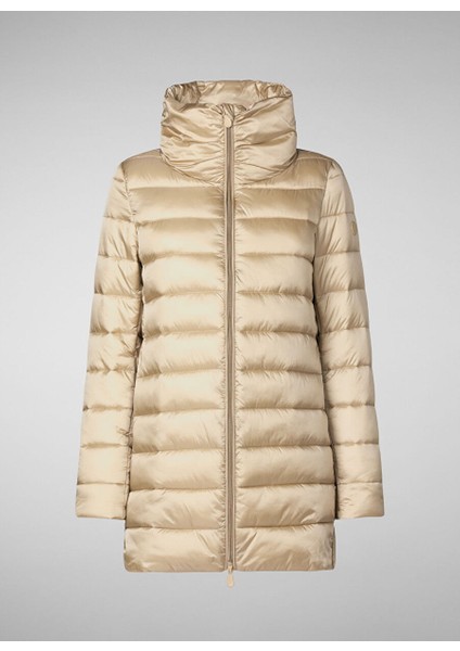 Bej Kadın Dik Normal Düz Mont D43620W