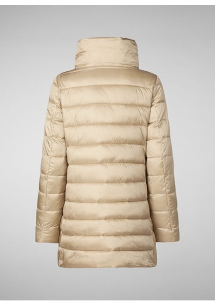 Bej Kadın Dik Normal Düz Mont D43620W