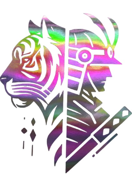 Hologram Aslan Asker Model Sticker – Işık Vurunca Renk Değiştirir – Modifiye Dekarasyon Sticker Araç % Kask Uyumlu,düz ve fiyatları