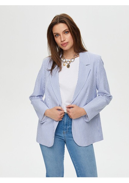 Vual Astarlı Çizgili Ceket S25CKT047 fiyatları