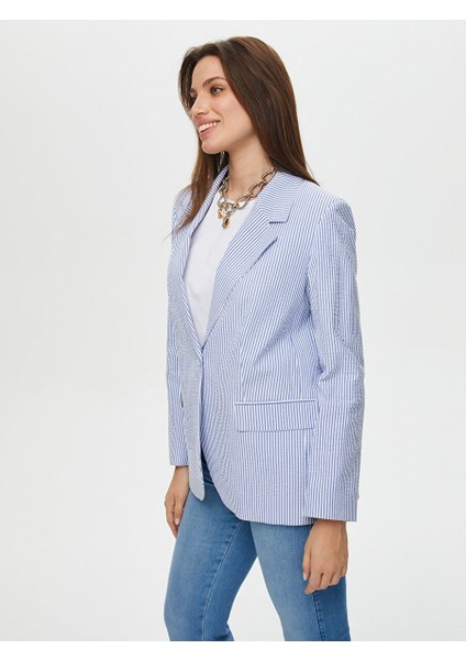 Vual Astarlı Çizgili Ceket S25CKT047 indirimleri